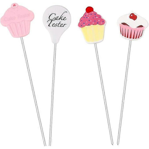 4 Pcs Stainless Steel Cake Tester Needles Reusable Cake Probe Skewers for Kitchen Baking Tools