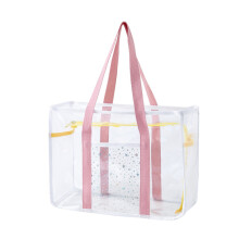 Transparente Tragetasche aus PVC für Damen, für Strand, Fitness, Schwimmen, Arbeit und Sportveranstaltungen