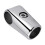 Aluminum Alloy Two-Way Pipe Connector for Drying Rack, Durable Fastening Joint, Silver Finish 1