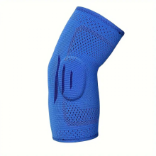 Atmungsaktive Ellenbogenstütze, Kompressionsärmel, einfach zu verwenden, Ellenbogenbandage für Gewichtheben, Tennis, Golf und Fitness, Blau,
