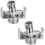 2 Pack Copper Shower Head Angle Adjustment Pipe Angled Curved Offset Screw Corner Plumbing Fitting 1