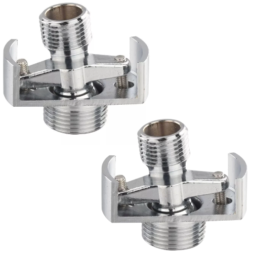 2 Pack Copper Shower Head Angle Adjustment Pipe Angled Curved Offset Screw Corner Plumbing Fitting