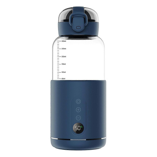 Portable Water Warmer for Baby Formula, 300ml Capacity, Precise Temperature Control, Built-in Battery