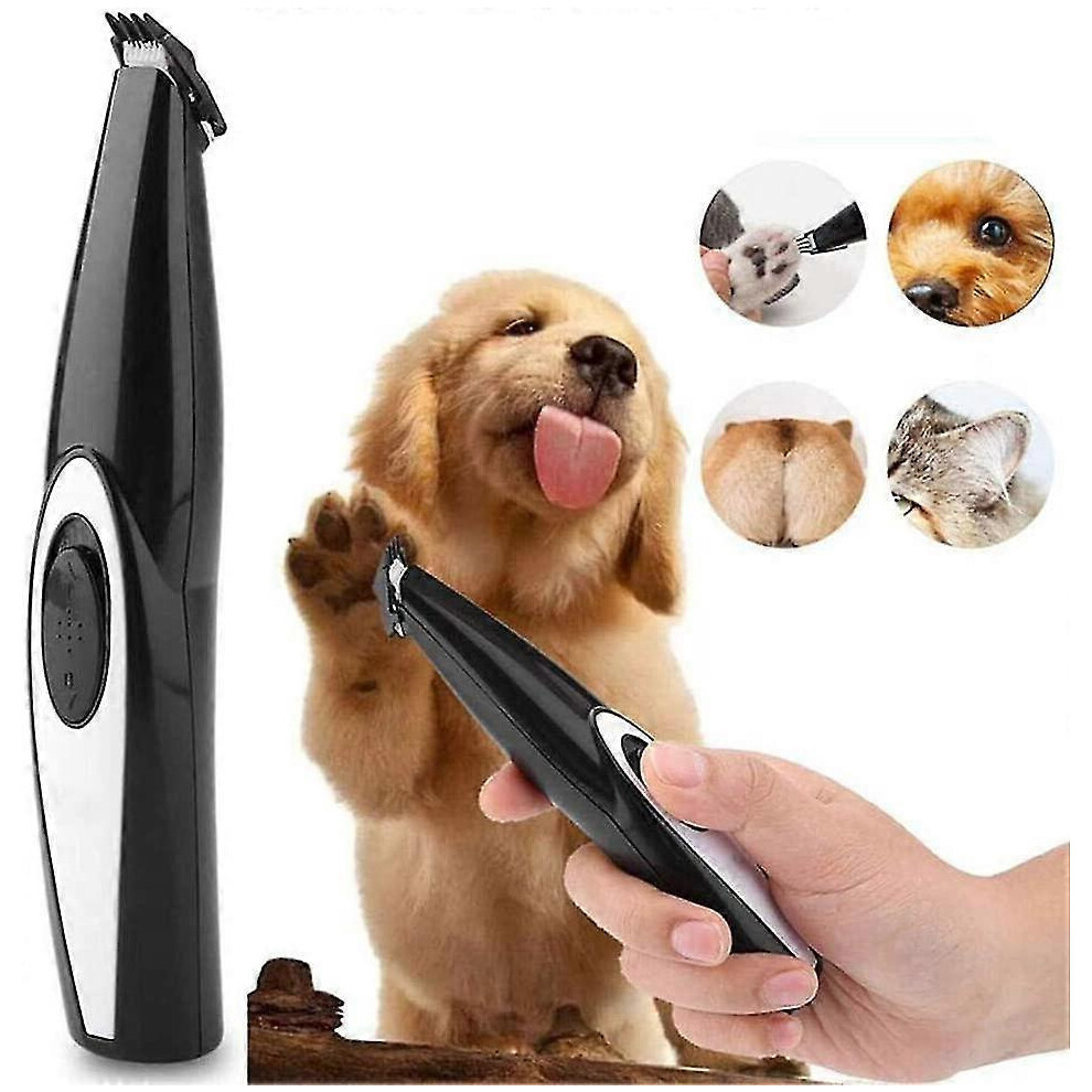 Electric Pet Hair Clipper for Dogs and Cats, Quiet Grooming Trimmer for Face, Eyes, Ears and Paws