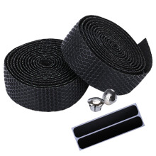 Set stuurlint met honingraatdesign, antislip, synthetisch sponsmateriaal, fietsstuurwikkeling voor buitensporten.
