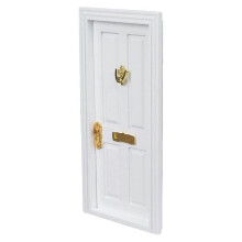 Mini Wooden Door Ornament Decorative Miniature Door Set for Home Decor
