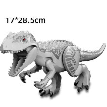 Dinosaurier-Bausteinset für Geburtstagsfeiern, kompatibel, kreatives Spielzeug für Kinder, zum Bauen und Feiern