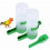 2 Pack Auto Bird Feeder and Waterer for Parakeets, Durable Plastic Cage Accessories 1