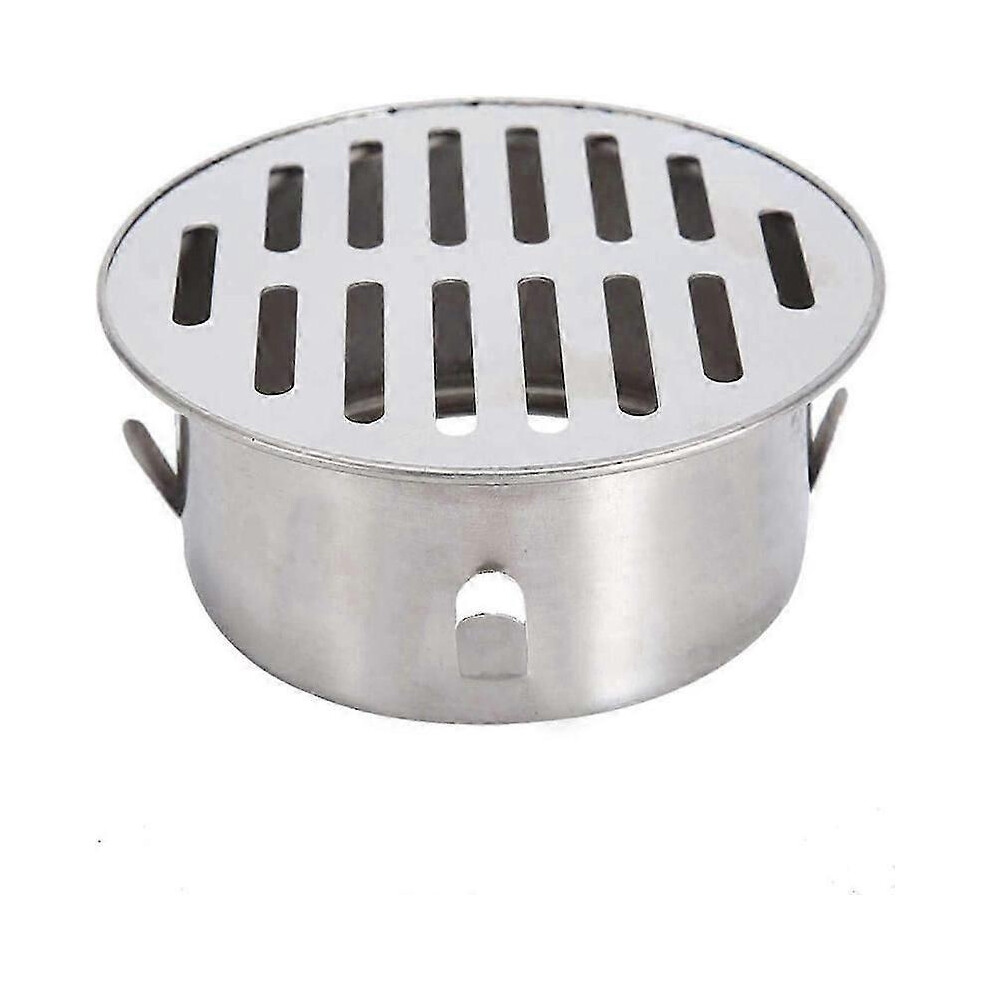 Round Anti-Clog Floor Drain For Roof Balcony Drain Pipe, Durable Stainless Steel, Easy Clean Design 6083684965999
