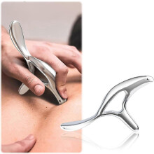 Masajeador de puntos gatillo, de acero inoxidable con mango ergonómico, alivio profundo para cuello, espalda, hombros y pies.