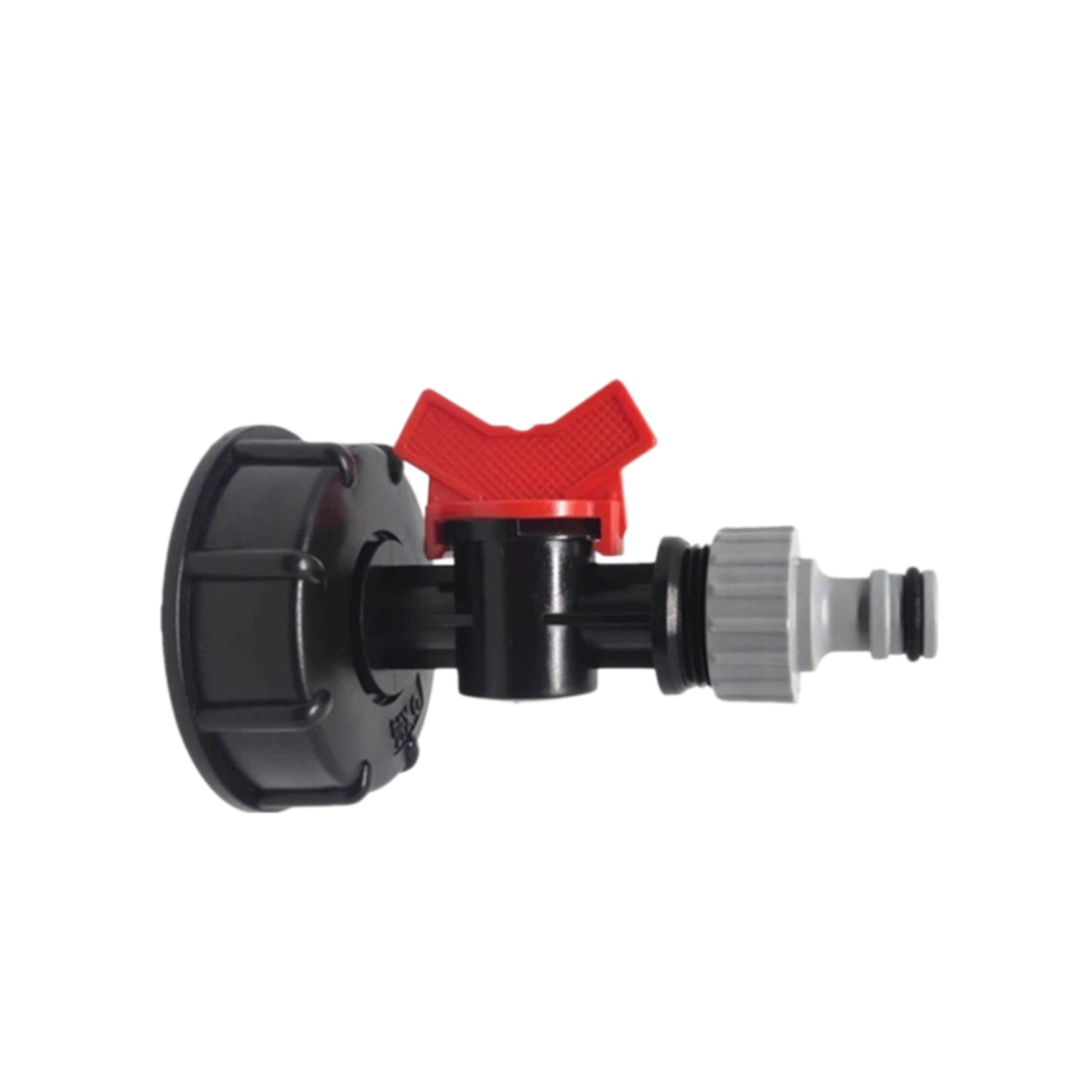 Ibc Adapter For Garden Water Tank Outlet Fitting Connector S60x6 With Tap Valve And Nipple Fitting 6083684964527