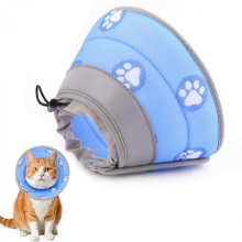 Herstelkraag voor katten, zachte, verstelbare kraag in Elizabethaanse stijl voor na een operatie, geschikt voor een gemiddelde nekomtrek van