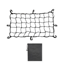 Carrito de playa plegable de alta resistencia con red elástica de carga de 90 x 50 cm para camping y seguridad de la carga.