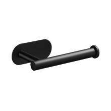 Self Adhesive Stainless Steel Toilet Paper Holder, Wall Mounted Toilet Roll Holder, Black