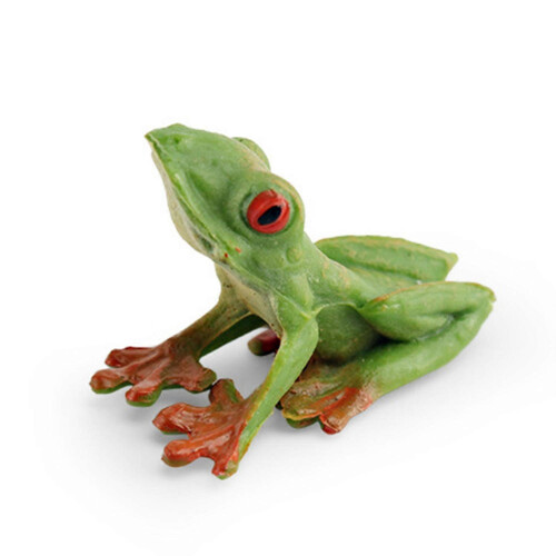 Realistic Tree Frog Figurine Statue Ornament for Home Decor and Kids Educational Display