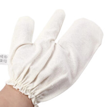 Guantes exfoliantes de seda cruda para rostro y cuerpo, guantes de masaje ayurvédico en seco, ayudan a reducir el acné y la celulitis.