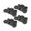 4 Pack W10195416 Dishwasher Rack Wheels Replacement for Whirlpool and Maytag Dishwashers, Durable Plastic 1