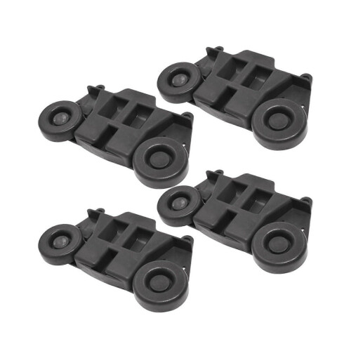 4 Pack W10195416 Dishwasher Rack Wheels Replacement for Whirlpool and Maytag Dishwashers, Durable Plastic
