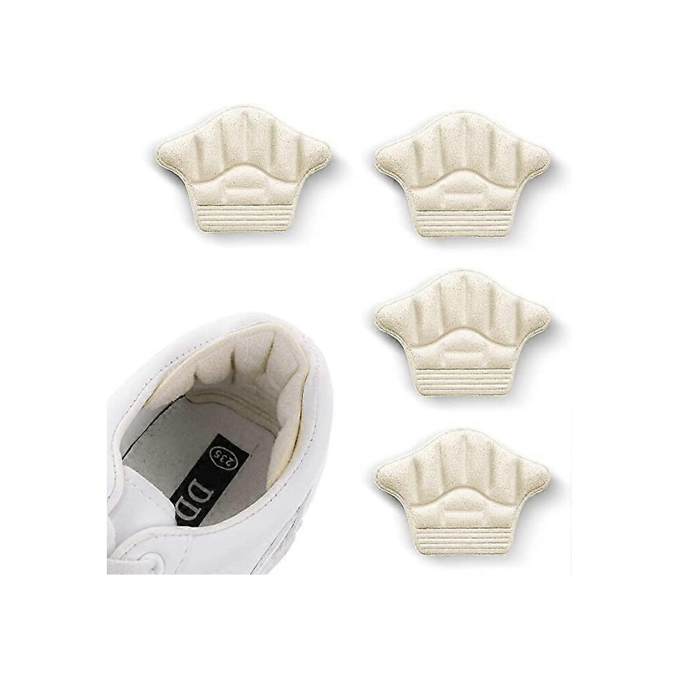 2 Pairs Heel Grip Pads for Shoes Too Big, Self Adhesive Heel Cushion Inserts, Anti Slip Shoe Fillers