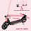Folding Electric Scooter for Kids, Pink 8