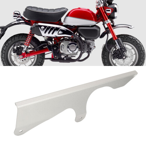 Motorcycle Chain Cover Silver Aluminium