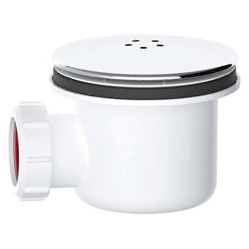 Cache-bonde chromé de rechange pour receveur de douche, 90 mm/115 mm 1