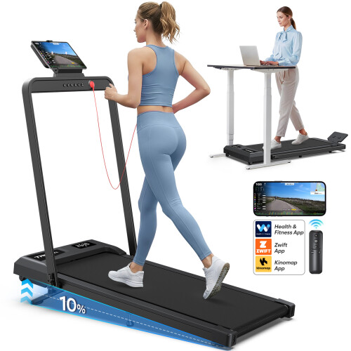 Walking Pad with Handle Bar Folding Treadmills 1