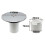 Cache-bonde chromé de rechange pour receveur de douche, 90 mm/115 mm 3