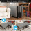 97cm Folding Bed with 6cm Memory Foam Mattress 6