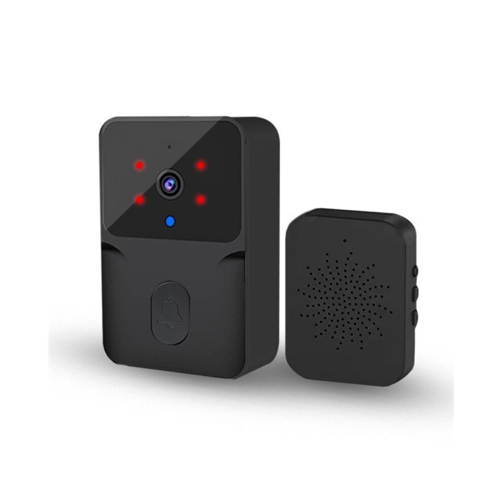 (Black) Hd Wireless Doorbell Remote Access Easy Installation Smart Video Doorbell Infrared Night Vision Security Video Intercom 4017648541570
