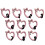 Customizable Number Balloons Heart Frame Bowknot Decoration-2 2