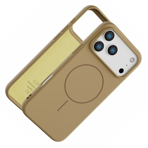Magnetic Case For iPhone 17 Pro Max- Slimline Low Profile Shockproof Phone Case Beige 1