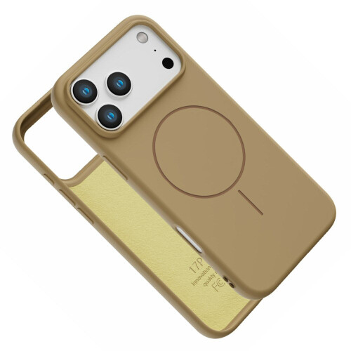 Magnetic Case For iPhone 17 Pro Max- Slimline Low Profile Shockproof Phone Case Beige 2