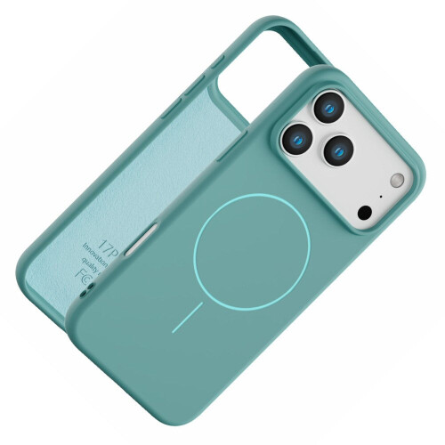 Magnetic Case For iPhone 17 Pro Max- Slimline Low Profile Shockproof Phone Case Green 1