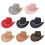 Classical British Style Cowboy Hats Unisex Design-Coffee 2