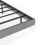 Grey Floating King Bed Frame with LED Lights 8