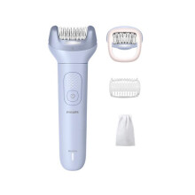 Philips Epilatore Series 8000 BRE708/00 Senza Filo Wet &amp; Dry 32 Pinzette 2 Velocità 60 min Blu