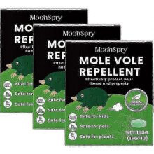 (3pcs) Outdoor mole repeller fast-acting for garden lawn w