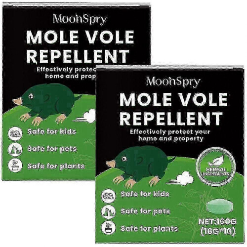 (2pcs) Outdoor mole repeller fast-acting for garden lawn w