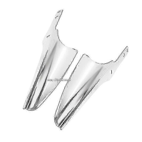 (Wind Deflector) Harley Road Classic wind deflectors with chrome fork-mount 1