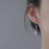 Minimalist Bar Earrings with Chain Dangle Earrings 925 Sterling Silver Stud 4