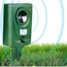 Fox Deterrent Cat Repellent Ultrasonic Cat Scarers for Gardens Bird Deterrent Dog Animal Repeller Battery Operated Waterproof Adjustable Sensitivity M