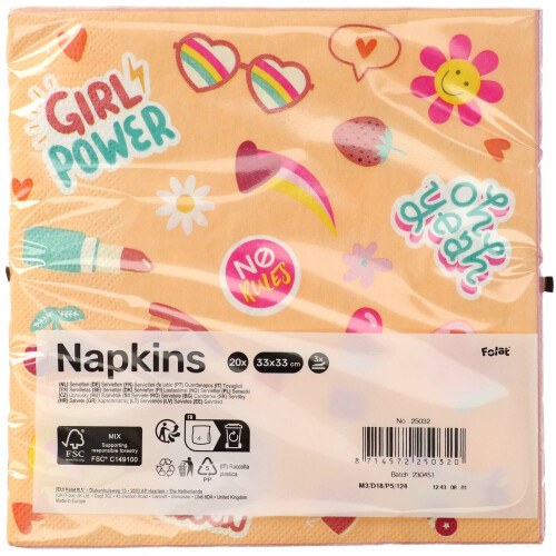 Boho Girlz Napkins (Pack of 20) 2