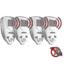 (EU PLUG, WHITE) Ultrasonic Bat Repellent Pack Of 4 - Get Rid Of Bats In 72 Hoursz