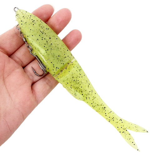 Leurres de pêche souples 12 cm/17 cm avec queue en-Vert 120mm 1