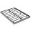 Grey Floating Double Bed Frame with LED Lights 7