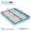 Grey Floating Double Bed Frame with LED Lights 8