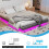 Grey Floating Double Bed Frame with LED Lights 10