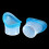 (C) 2Pcs Ergonomic Eyewash Cup with Soft Silicone Design for Sensitive Eyes 3