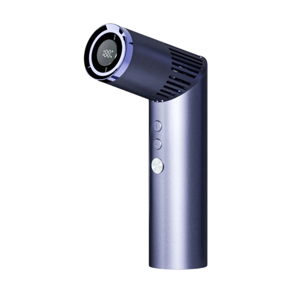 Small Fan With Digital Screen Quiet Operation Convenient-Blue 7754004398702